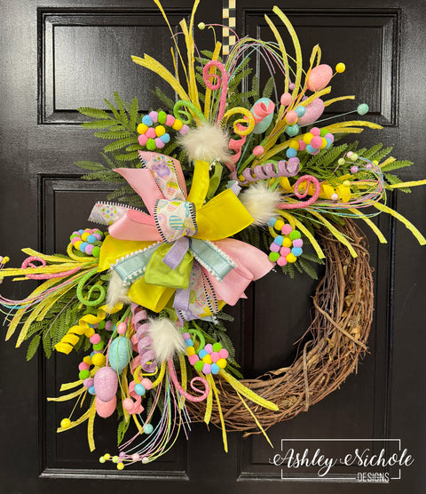 Cottontails & Confetti Easter Wreath
