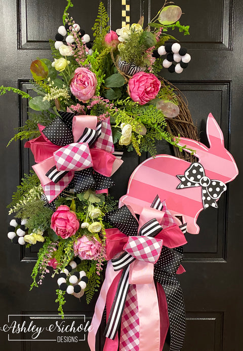 Cutest Little Pink Bunny Wreath