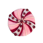 Perfectly Peppermint Candy Ornament 4.75" - Pink/White/Red
