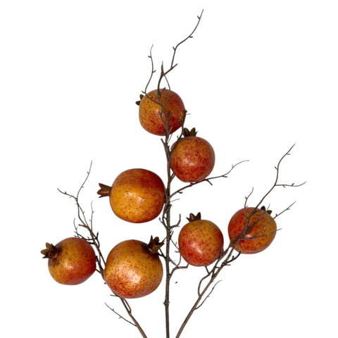 Faux Botanical Pomegranate Stem