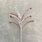 Sophisticated Sequin Ball Spray - Red/White