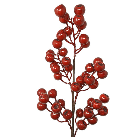 24" Grand Pod Berry Spray - Red