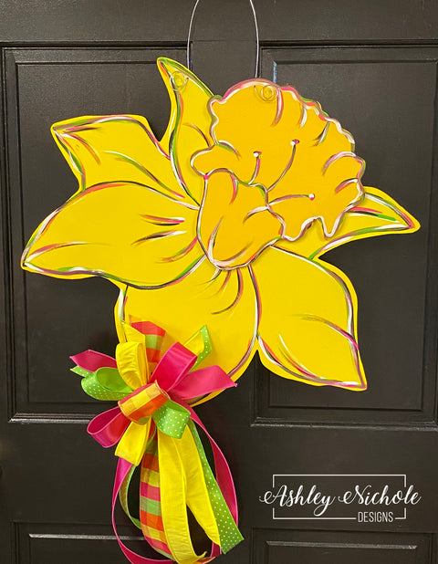 Daffodil Spring Door Hanger