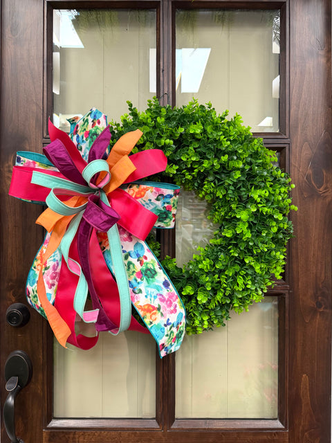 Watercolor Garden Party Luxe Bow - BOW ONLY 🎀