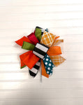 Fall Colorful Bow - Small Puff