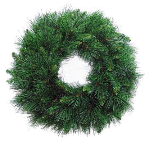 Christmas Long Needle Pine Wreath - 24"