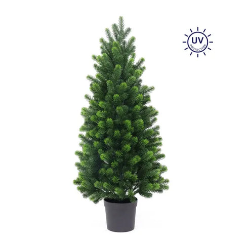 35"H Outdoor Front Porch Pine Tree - UV Protected