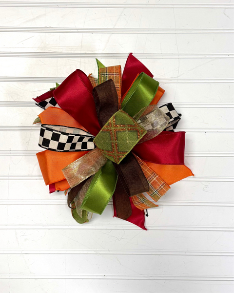 Fall-Bow-Large Puff - Elegant Fall