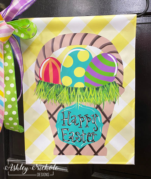 Easter Basket - Vinyl Garden Flag