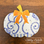 Elegant Fall Chinoiserie Pumpkin - Mini Piece (Magnet/Velcro)