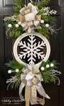 Elegant Snowflake WINTER Wreath (OVERSIZED)