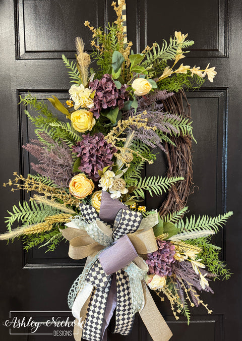 English Cottage Garden Wreath