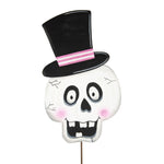 Top Hat Skeleton Metal Stake