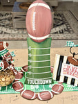 "Touchdown" Football Metal Stake