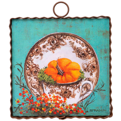 Mini Gallery Brown Transferware Charm