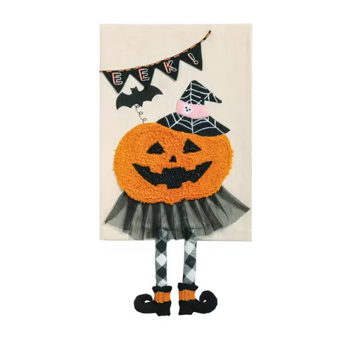 Jack-O-Lantern Dangle Leg Hand Towel