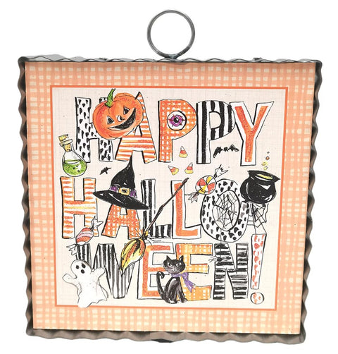Mini Art "Happy Halloween" Print Charm