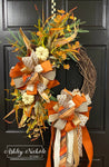 Fall Harvest Neutral Pumpkin Wreath