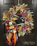 Fall Mixed Colorful Berry Wreath