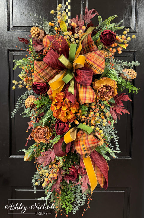 Falling for the Colors of Autumn Swag