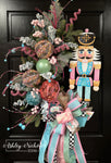 Festive Holiday Nutcracker Wreath - Sugar Plum