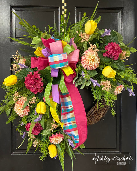 Flowers are Happiness Wreath