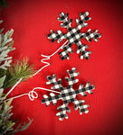 Gingham Snowflake Spray x 2