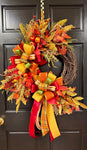 Fall Pomegranate & Berries Wreath