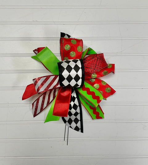 Christmas Bow - Small Puff