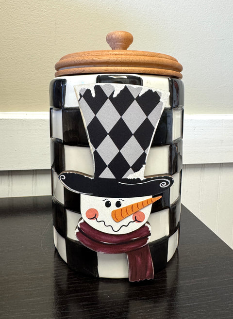 Classy Winter Snowman - Winter Mini Piece (Magnet/Velcro)