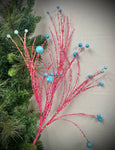 Wildly Perfect Twig Ball Spray 35" - Pink/Blue