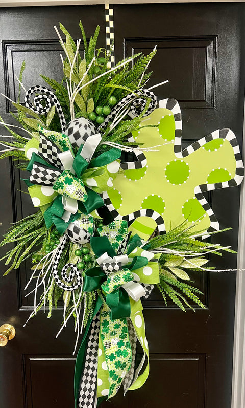 4 Leaf Clover - St. Patrick's Day Wreath