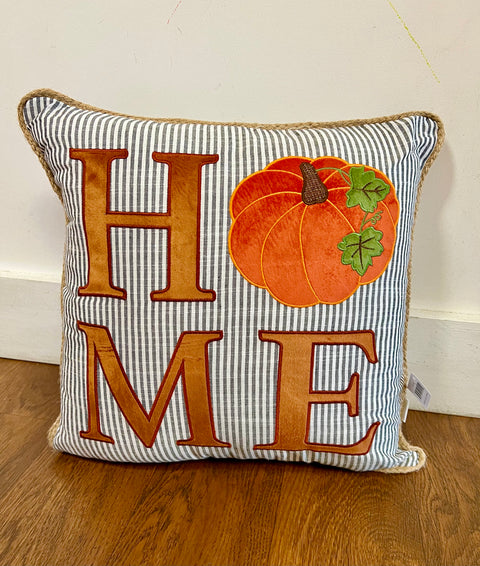 Home Pumpkin Pillow OR Three Pumpkins Pillow