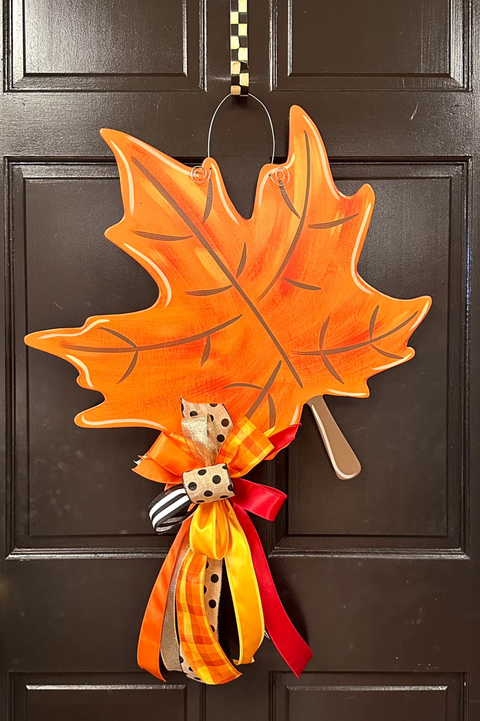 ** Fall Leaf Door Hanger