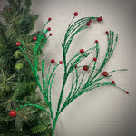 Wildly Perfect Twig Ball Spray 35" - Green/Red