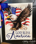 God Bless America (Eagle) - Vinyl Garden Flag