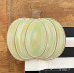 Green Distressed Pumpkin - Mini Piece (Magnet/Velcro)