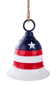 10" Liberty Bell - USA Antique Red/White/Blue