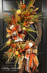 Happy Time Harvest Fall Wreath