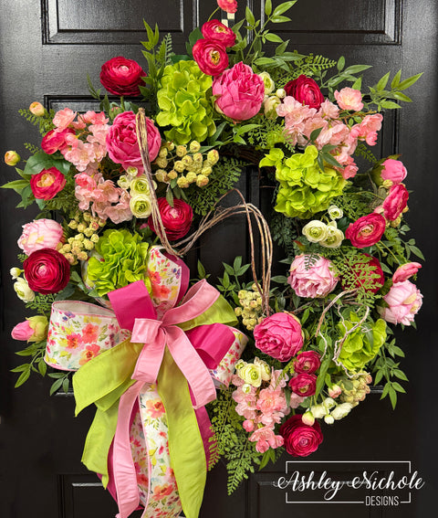 Heirloom Rose Garden Wreath