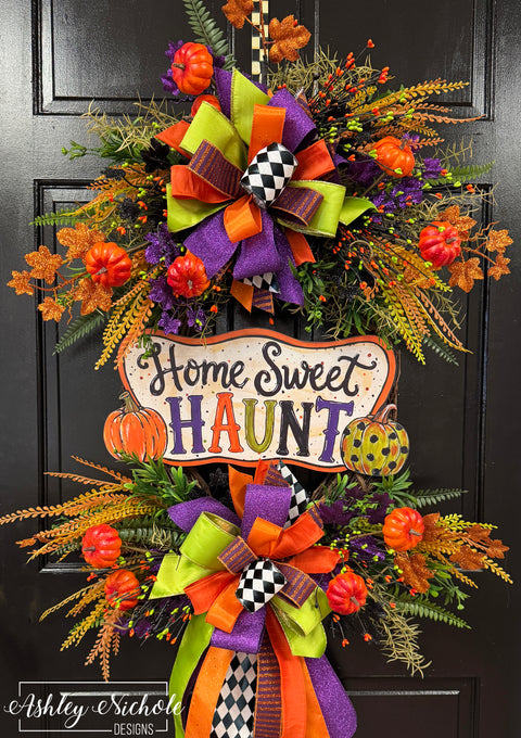Home Sweet Haunt Oval Wreath