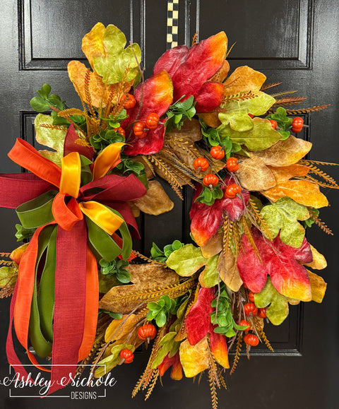 Home for Harvest Round Wreath