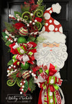 Santa - Jolly St. Nick Christmas Wreath (Oversized)