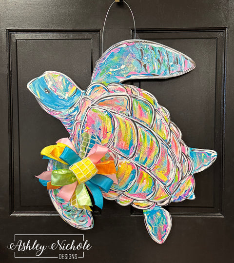 Abstract Sea Turtle - Door Hanger (UV PRINTED ONLY)