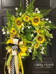 Wild About Sunflowers Wreath