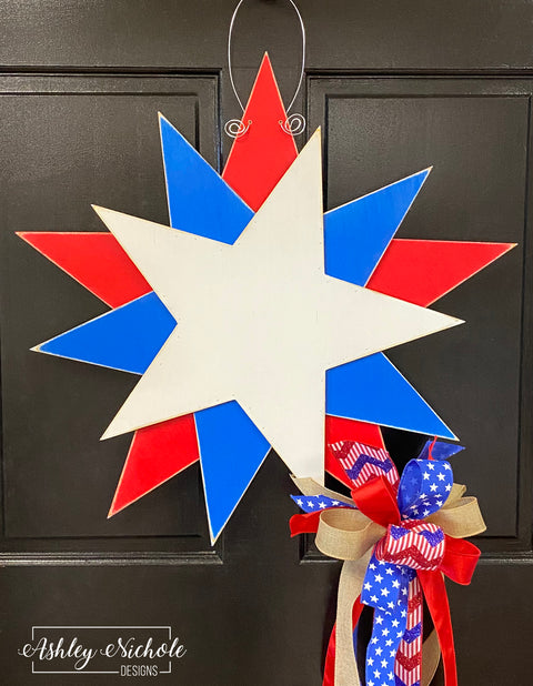 Rustic Americana Star Door Hanger