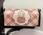 Gold & Creams Pumpkin Stack - Magnetic Vinyl Mailbox Cover