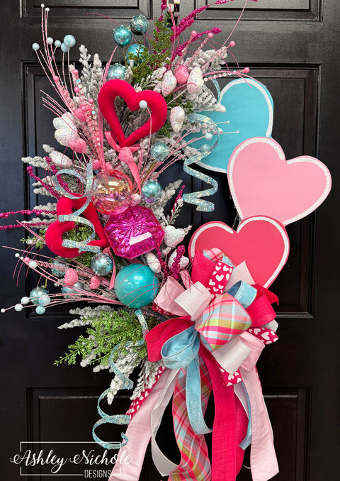 Sparkly Sweet VALENTINE Wreath