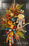 Happy Scarecrow Fall Wreath