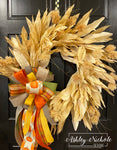 Corn Husk Fall Wreath